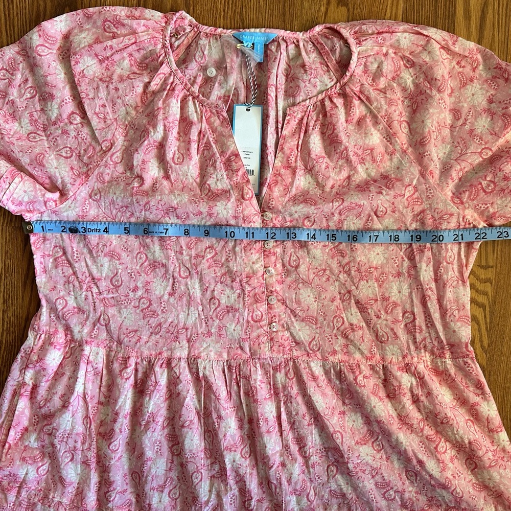 NWT Draper James Women’s XL Blush Paisley Midi Dress - Picture 4 of 8
